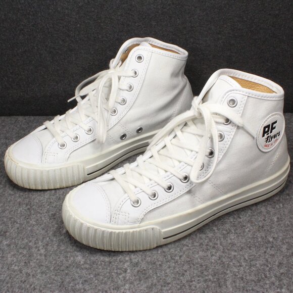 PF Flyers Made In USA Center Hi Top Sneakers Mens Size 7 (6.5) Womens 9 (8.5) - Picture 3 of 13